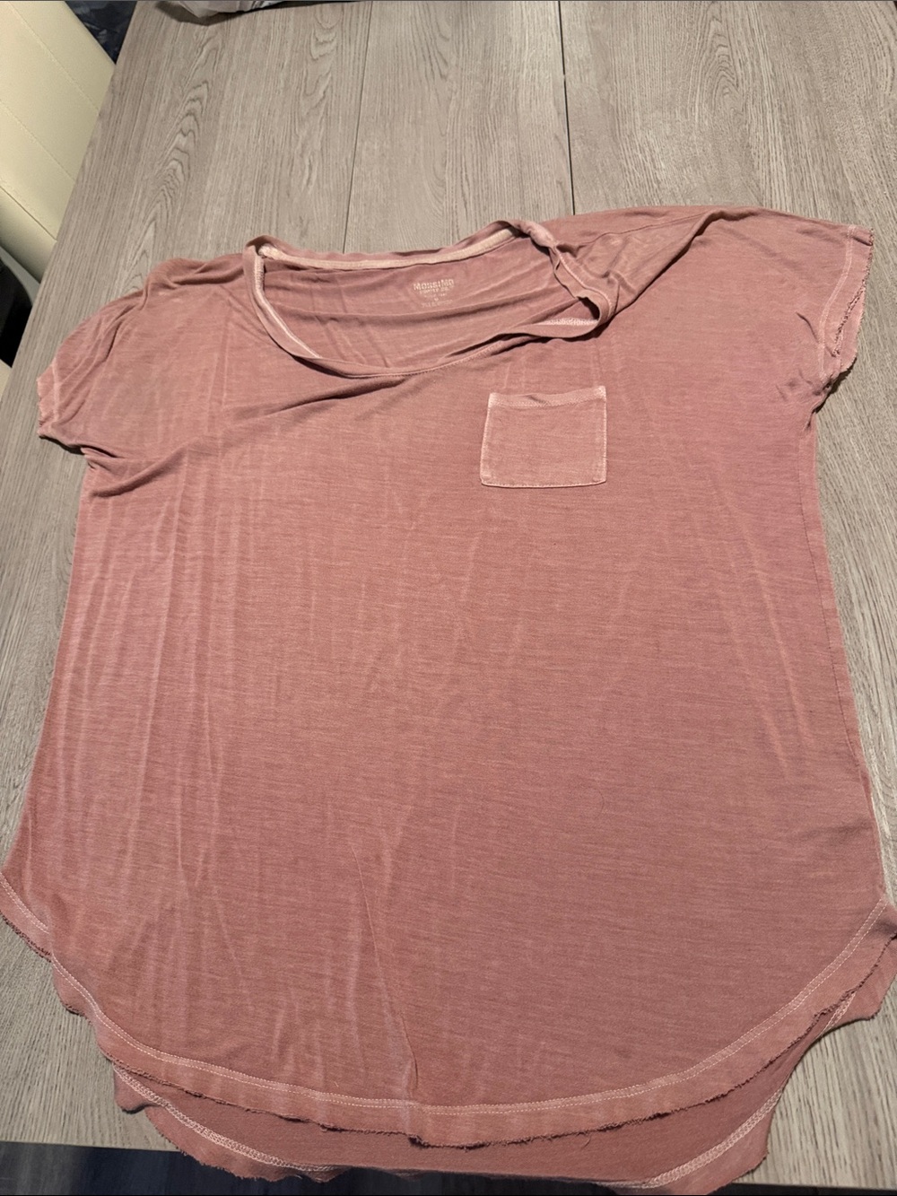 Mossimo Supply Co. Dusty Rose Short Sleeve Pocket Tee